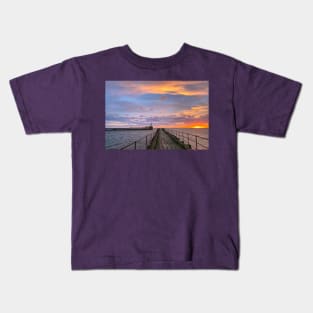 January sunrise at the mouth of the River Blyth Kids T-Shirt